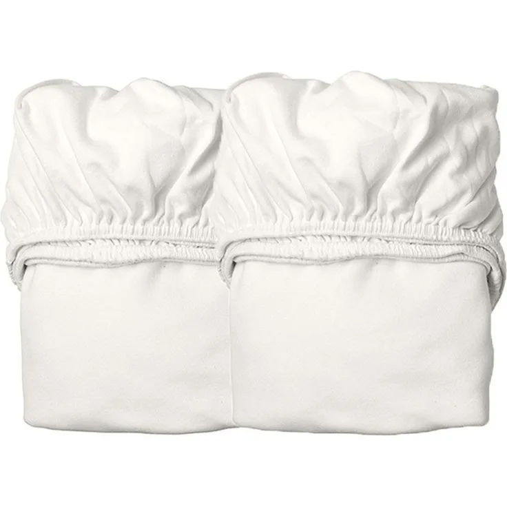 Leander Spannbettlaken für das Classic Juniorbett, 2 Stk., weiß