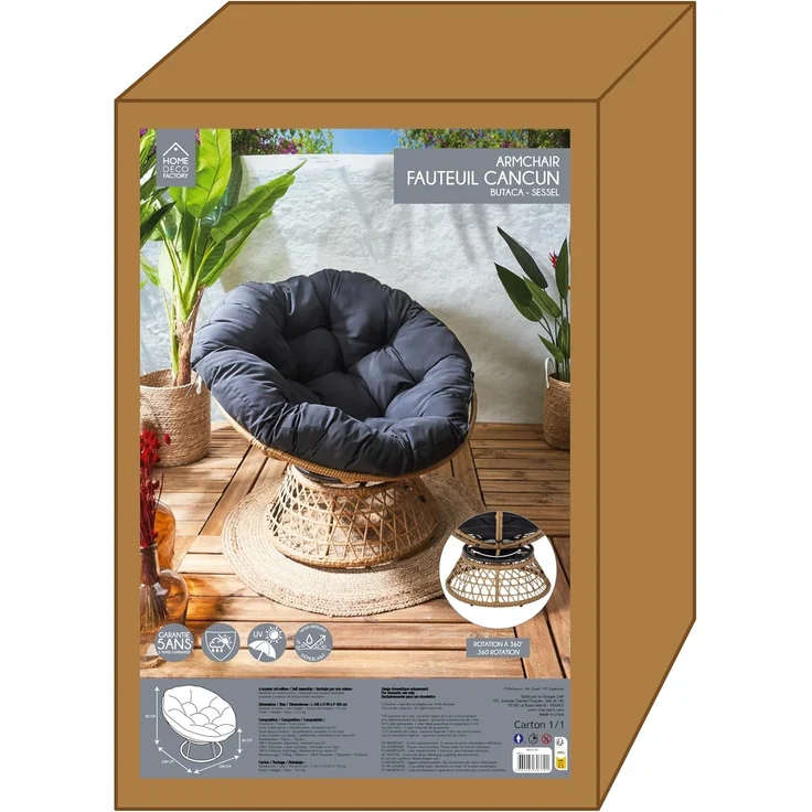 HOME DECO FACTORY - Hd7235 – Outdoor-Sitz, für den Außenbereich, Garten, Entspannung – Bild 13