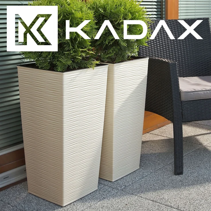 KADAX Blumentopf-Einsatz, 34 x 68 cm hoch, Creme – Bild 5