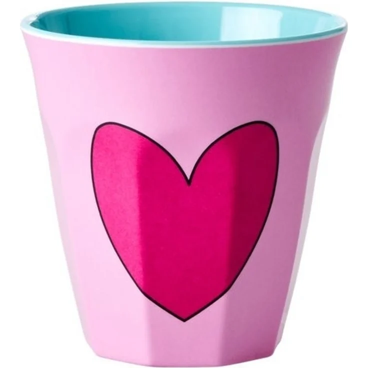 rice Becher Rice Becher Melamin Heart Herz pink medium – Bild 2