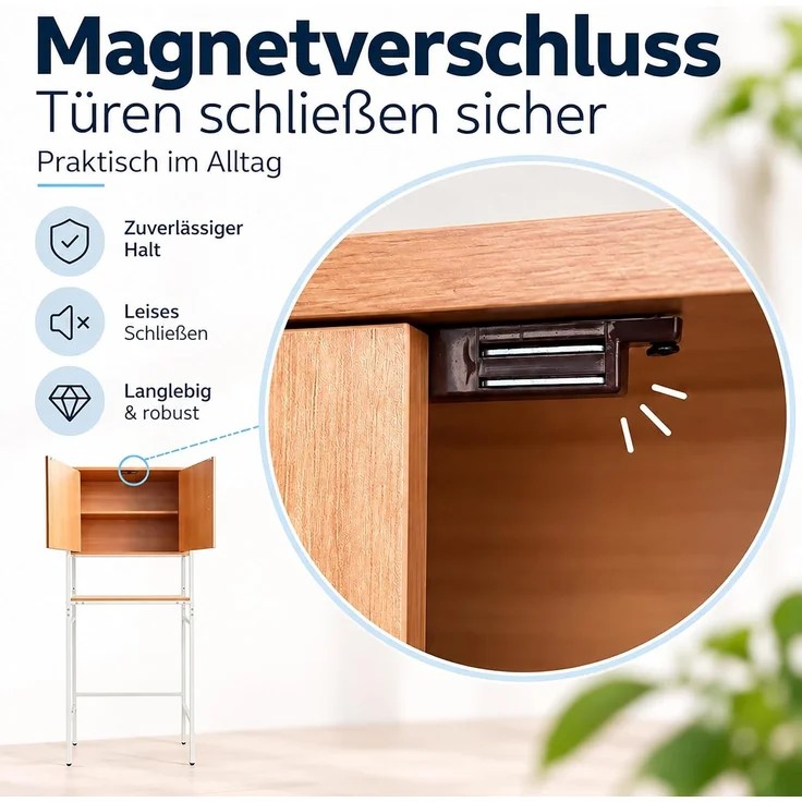Relaxdays Waschmaschinenschrank 2 Schrankfächer – Bild 9