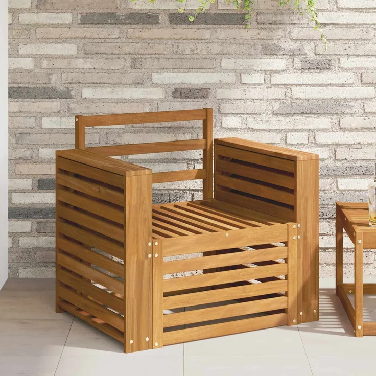 vidaXL Outdoor-Sofagarnitur Natur Massivholz Akazie 3436359