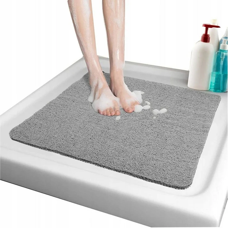 FELIXLEO Duschmatte Duschmatte rutschfest 80x80 cm Badewannenmatte Badematte Höhe 10 mm, Höhe 10 mm – Bild 5