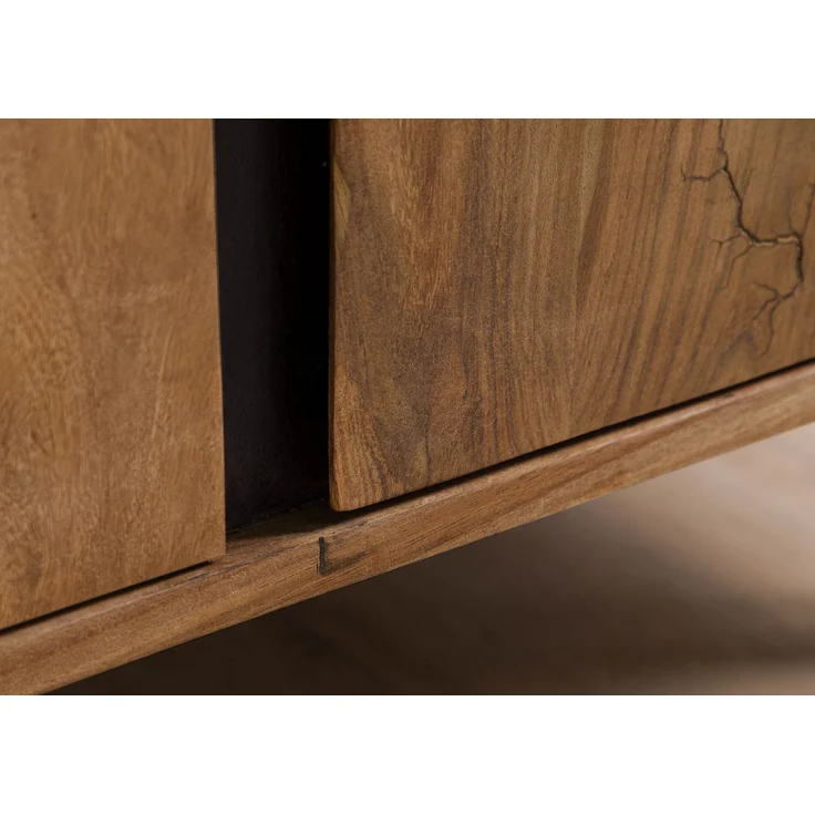 Highboard Sheesham 100x40x135 natur unbehandelt LICHTENBERG #100 – Bild 6