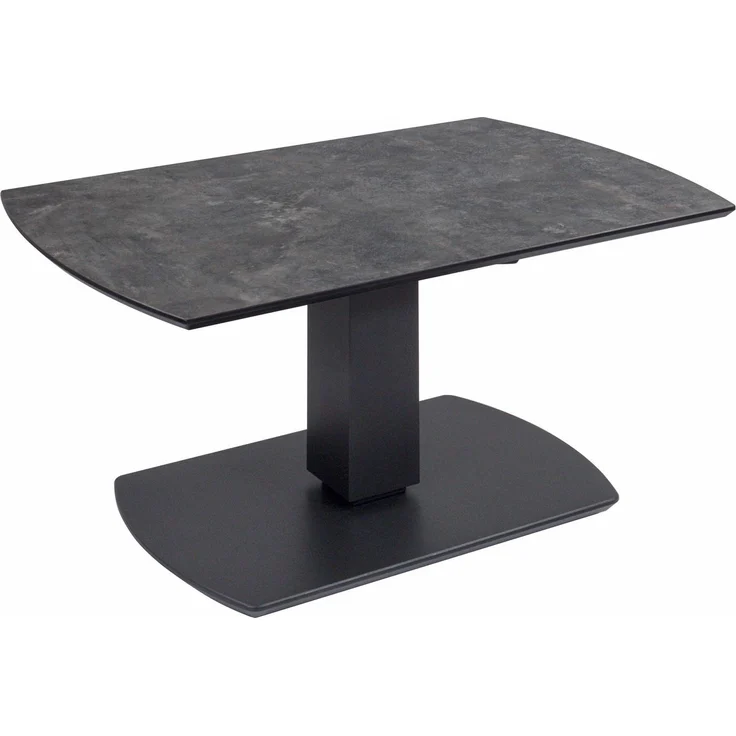 Couchtisch höhenverstellbar Charine 100x48x62 HPL Anthrazit/Metal Rock – Bild 1