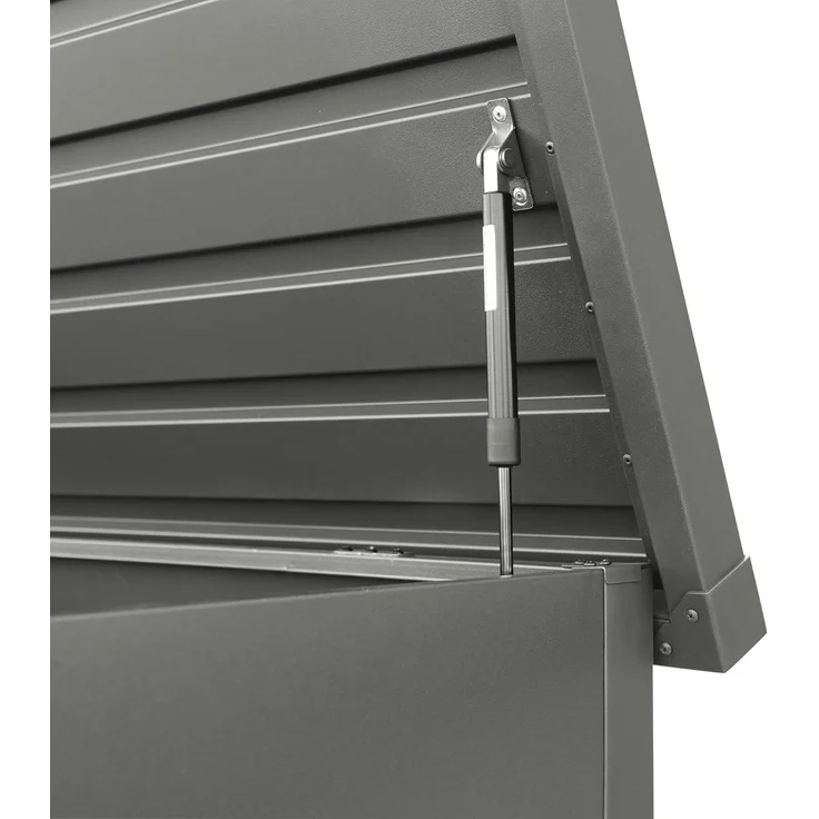 GFP PRIMEYARD® Gartenbox 182 x 84 x 72 cm Aufbewahrungsbox Auflagenbox Gartentruhe Metall anthrazit wasserdicht – Bild 4