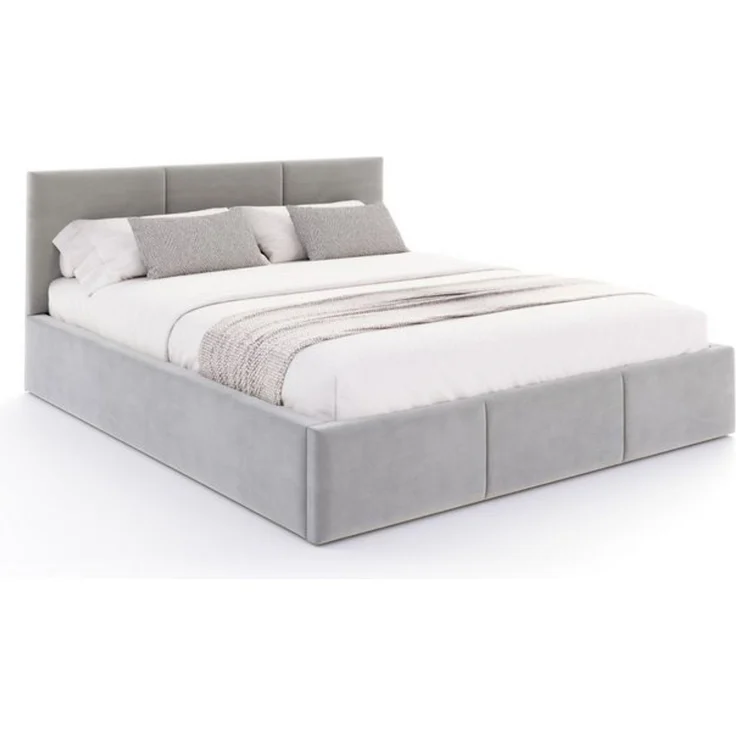 FDM Polsterbett BELORA modern mit Bettkasten MADE IN EU - mit Trinity Velours Bezug (verfügbar 90x200 120x200 140x200 160x200 180x200cm, Bettrahmen, Bett, mit großen gepolsterten Kopfteil, mit Bettkasten zum aufklappen), Hebbarer Metallrahmen, Bettkast... – Bild 4