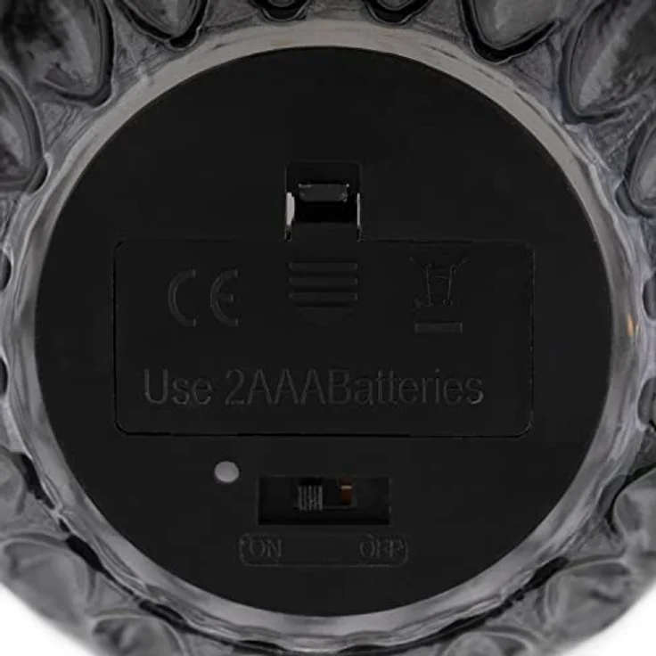 LED Deko AmeliaHome Glas Leuchten Stimmungsbeleuchtung aus Glas Madrid Schwarz – Bild 6