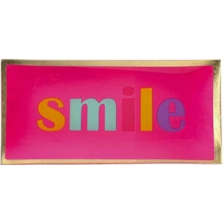 Giftcompany - Glasteller "Love Plates" Smile Dekoteller 10x21cm Pink 1147505082 – Bild 4