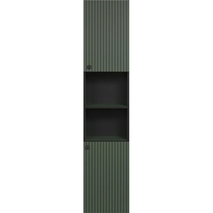 Badezimmer Hochschrank Bliss in grün 40 x 186 cm – Bild 2
