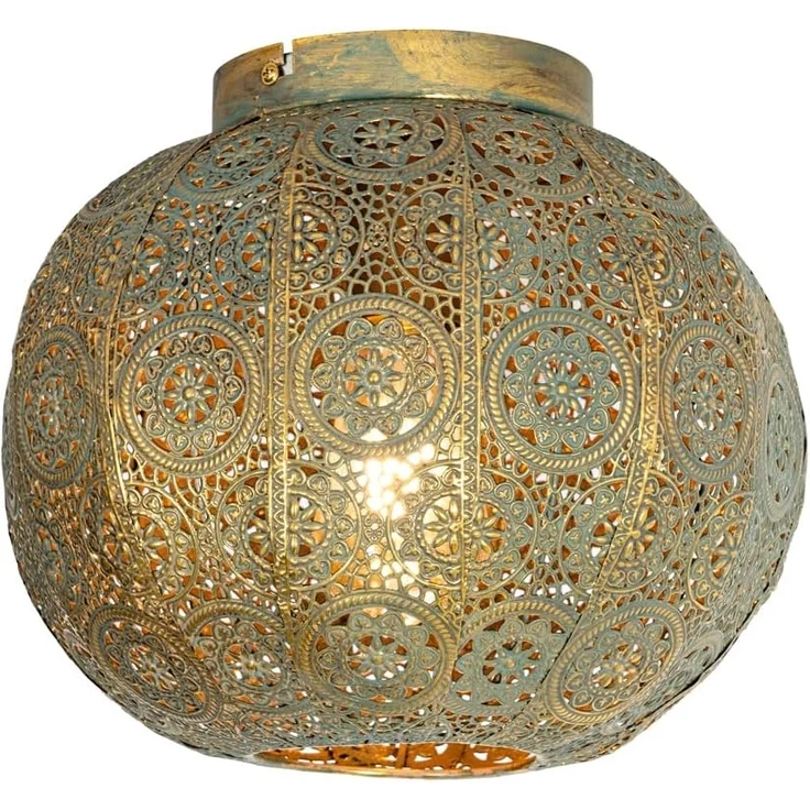 Qazqa Deckenleuchte Baloo, ohne Leuchtmittel, E27, Grün, Orientalisch, Stahl, 1-flammig – Bild 8