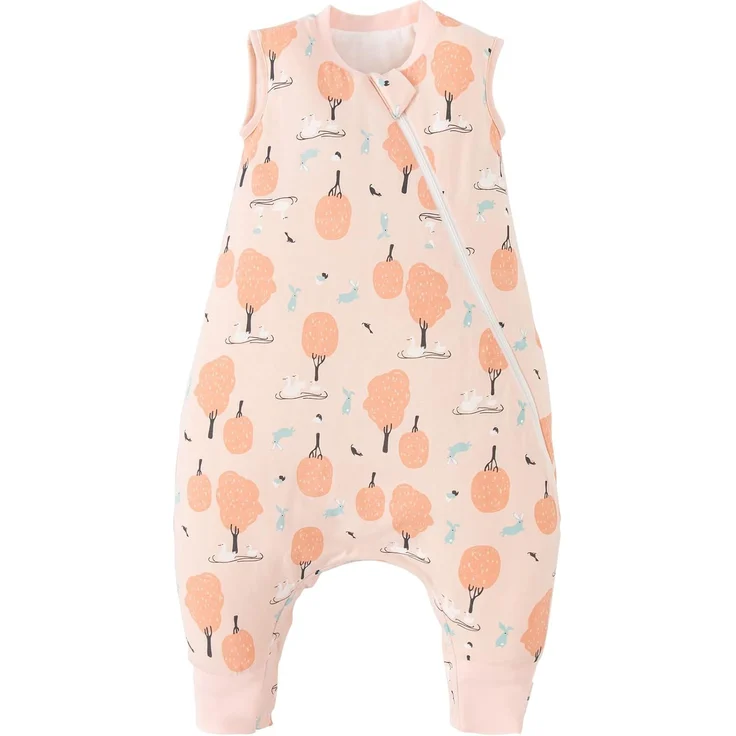 Duomiaomiao Baby Schlafsack, 1x Ganzjahresschlafsack, 1.5tog-rosa Wald, 85cm / Babygröße 90-100cm, 100% Baumwolle – Bild 1