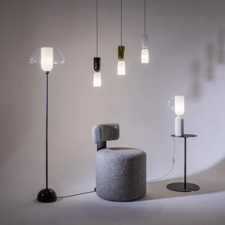 MAYTONI DECORATIVE LIGHTING Hängeleuchte Memory, höhenverstellbar, schwarz, Glas, Metall, für Wohnzimmer, Küche, Schlafzimmer, Esszimmer, Büro, 40 W – Bild 2