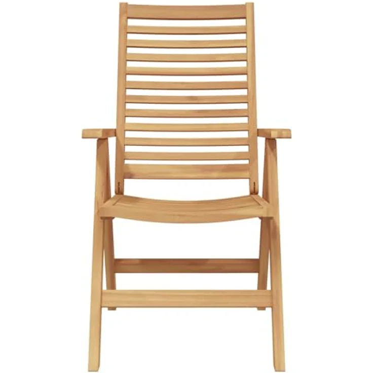 vidaXL Stuhl 4 pcs Braun 64,5 x 52 x 108 cm Massivholz Teak 3376031 – Bild 10