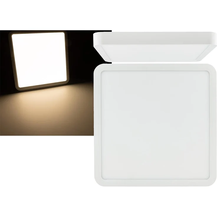 LED Deckenleuchte "Santano 36 Qw" 30x30cm, 32W, 2928lm, 2900K warmweiß – Bild 4