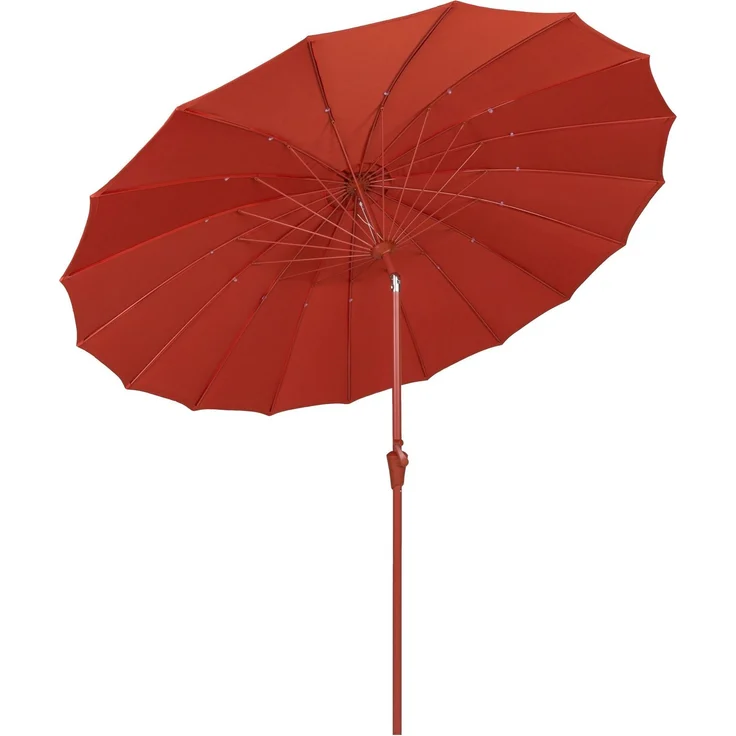 Zuiver Sonnenschirm Sunshine Marsala mit Edelstahlgestell für den Garten Rot 250x250x235 cm – Bild 5
