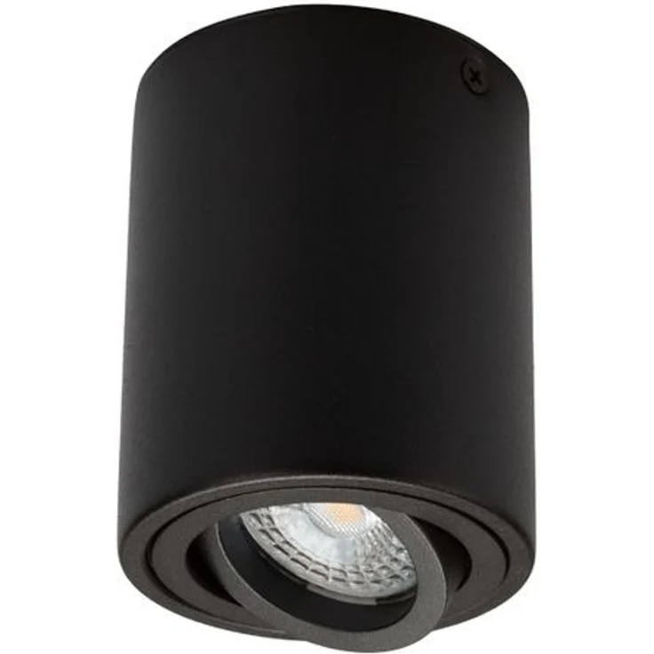 LED Aufbaustrahler schwenkbar Genius 662 rund schwarz – GU10, 230V, Metall, modern – Bild 1