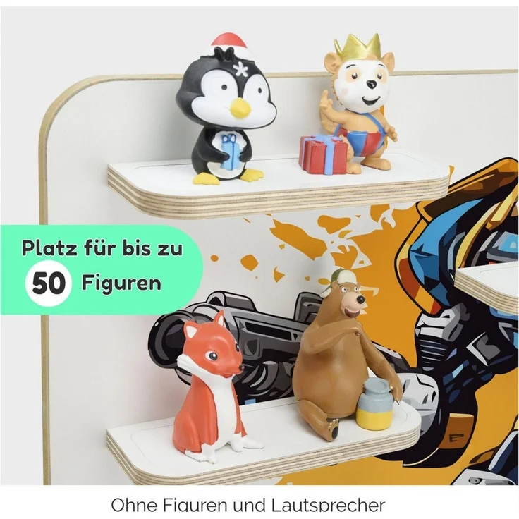 stadtecken Kinderregal Mr. Chip, Regal für die Toniebox und ca. 50 Tonies – Bild 2