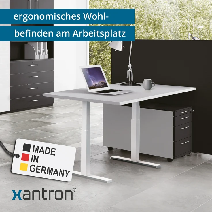 Tischgestell höhenverstellbar weiss – Bild 6