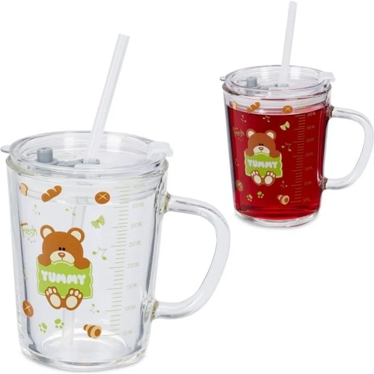 2er Set Kindergläser mit Bärenmotiv – Bild 1