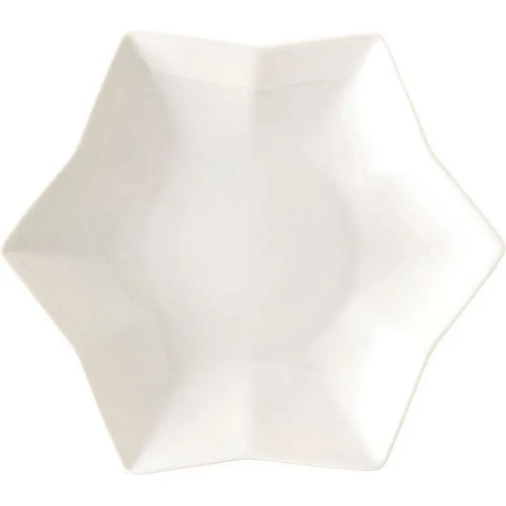 Sternschale 24 cm Weihnachtszeit Weiß Hutschenreuther Schale, Handpflege