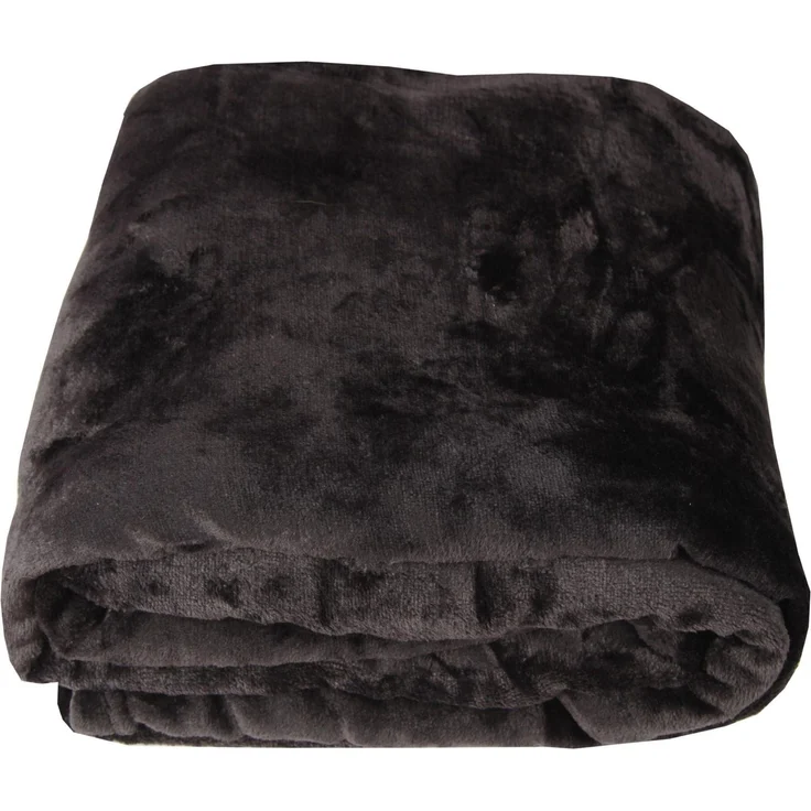 Kuscheldecke "Celina" Schwarz 80x120 cm – Bild 8
