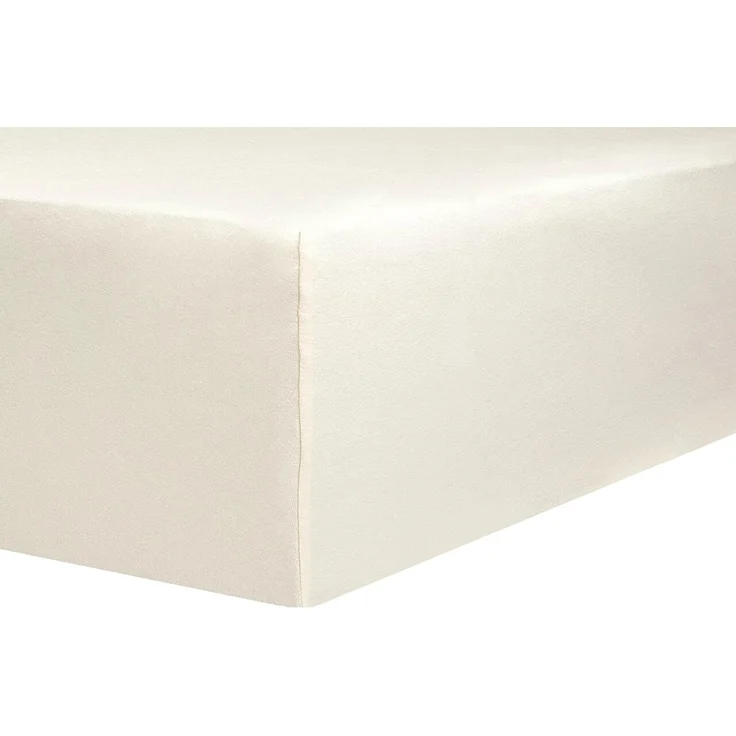 AVANTGARDE Premium Topper - Spannbettlaken - 180x200-200x220 cm - extra niedriger Steg - für Boxspringbett - Topperauflage - Spannbetttuch Jersey Baumwolle, ca. 170g/m², Oeko-TEX (02 Natur) – Bild 6