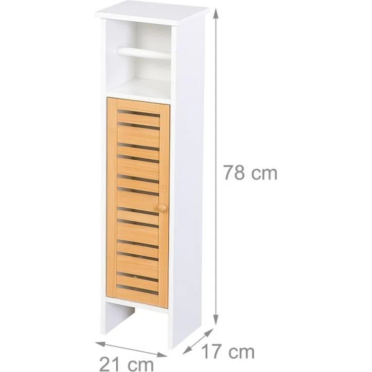 Relaxdays Toilettenpapierhalter stehend 3 Ablagen – Bild 4