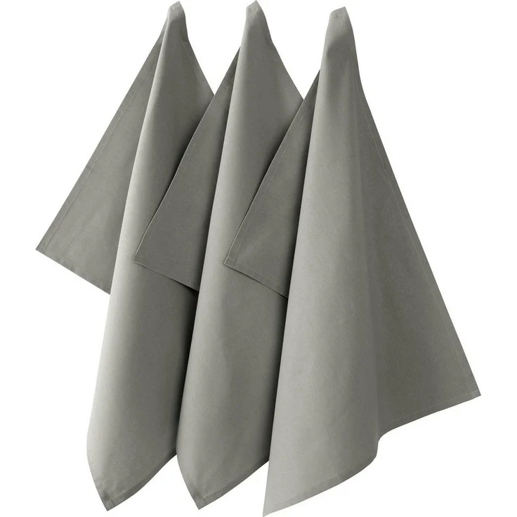 REDBEST Geschirrtuch Geschirrtuch "Seattle" 3er-Pack, Baumwolle Uni – Bild 3