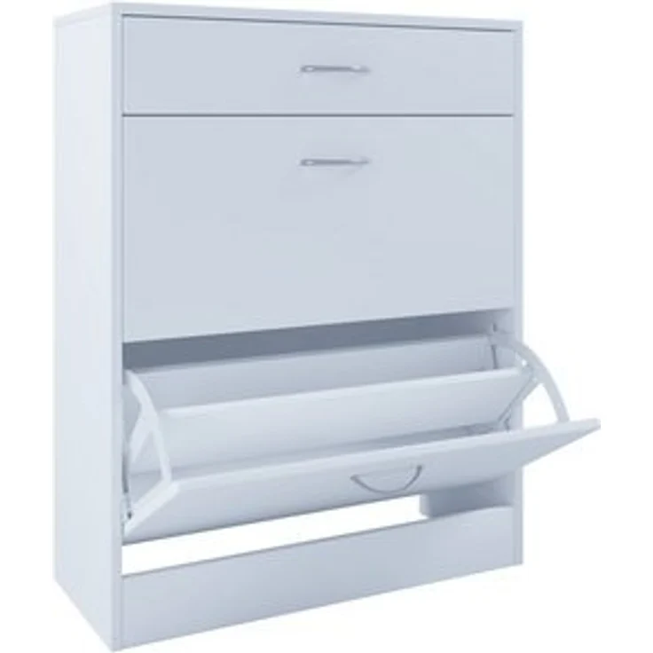 VCM Schuhschrank Holz Regal Schuhschrank Schuhkipper Klappen Balia – Bild 5