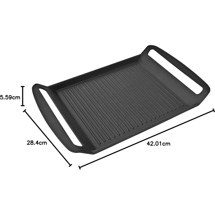 Kopf 'Marra' Grillplatte, ILAG Beschichtung, Induktion, Aluminiumguss schwarz, 26 x 23 cm – Bild 5