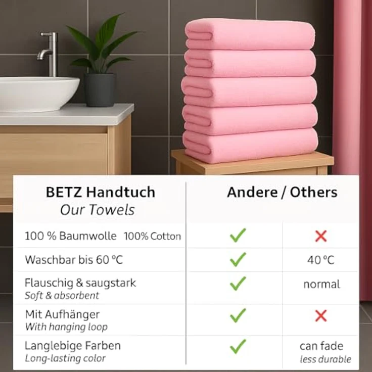 Betz Handtücher 6 Stück PALERMO Handtuch-Set, 100% Baumwolle – Bild 9