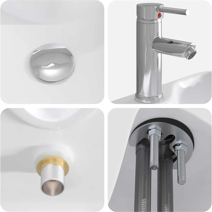 vidaXL Badezimmermöbel-Set Artisan-Eiche Holzwerkstoff 3404329 – Bild 9