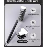ABC Grillbürsten- und Reinigungsset, 2er-Pack Grillreiniger, Grillzubehör, Grill