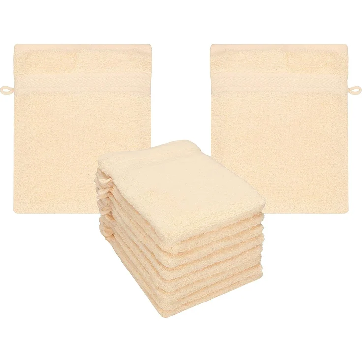 Betz Waschhandschuh 10-tlg. PREMIUM Größe 16 cmx21 cm, Baumwolle (Set, 10-St), 100% baumwolle