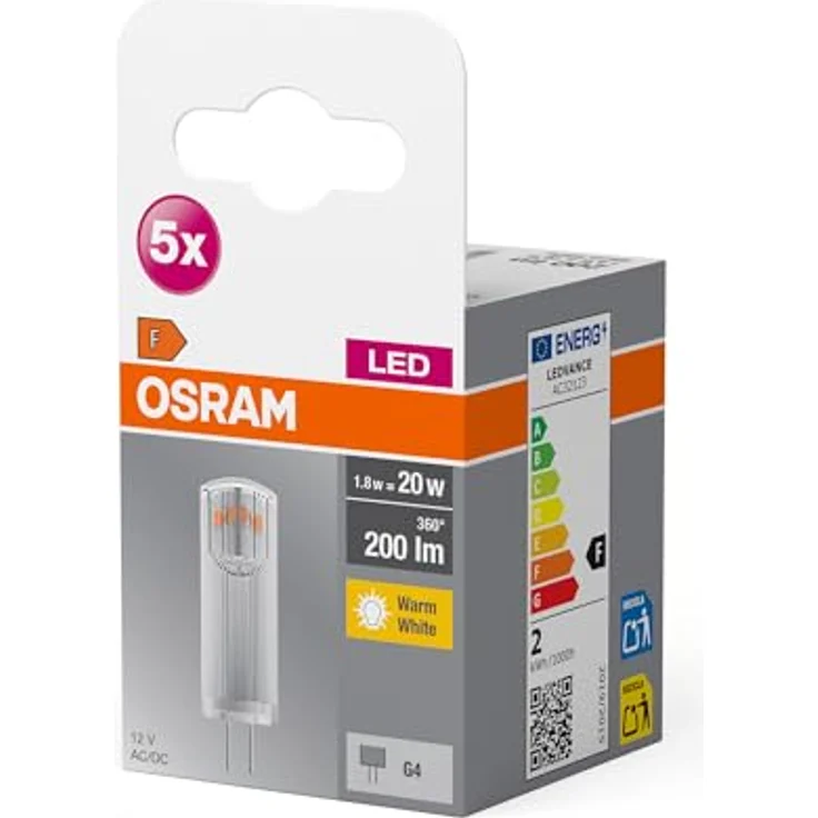 OSRAM Base PIN LED-Stiftsockel G4, 1,8W, 200lm, 5er Pack – Bild 6