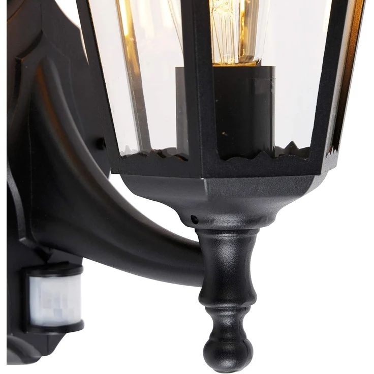 Qazqa Außen-Wandleuchte Havana, ohne Leuchtmittel, E27, Schwarz, Klassisch / Antik, Aluminium, 1-flammig – Bild 4