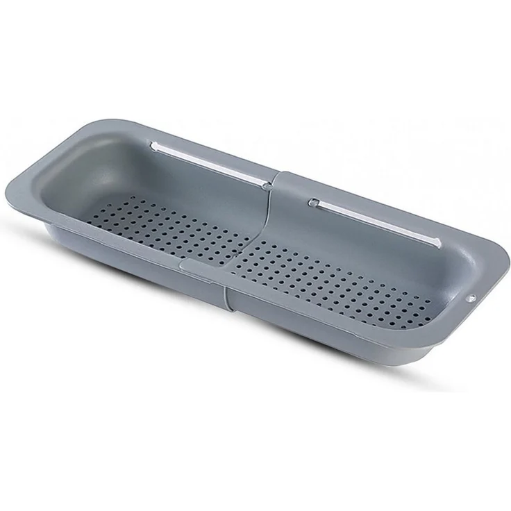 Bestlivings Küchensieb ausziehbar für Spülbecken, Kunststoff, lebensmittelecht, B20cm, L34-48,5 cm verstellbar, robust – Bild 5