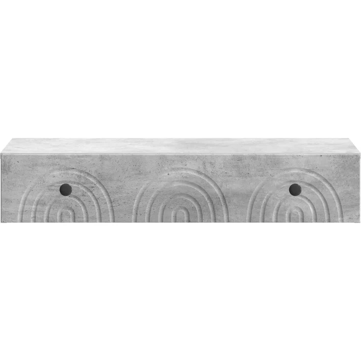 vidaXL Wandmontierter Beistelltisch Betongrau 87,5 x 34,5 x 17 cm 898158 – Bild 5