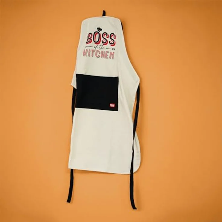 Legami Schürze Super Chef Boss, schwarz / beige – Bild 5