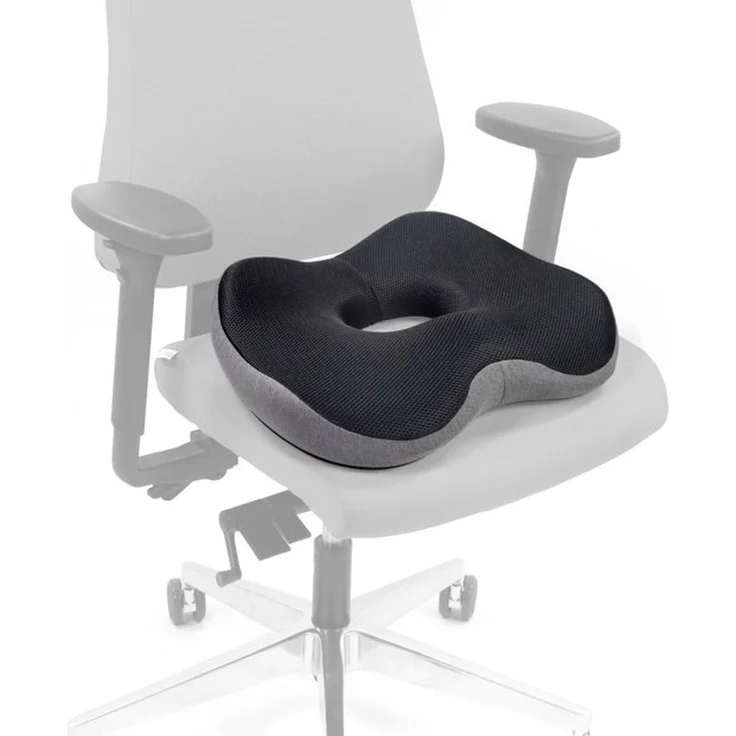 hjh OFFICE Sitzkissen Sitzkissen MEDISIT VI Stoff, Orthopädisches Kissen für ermüdungsfreies Sitzen mit Memory-Effekt – Bild 4