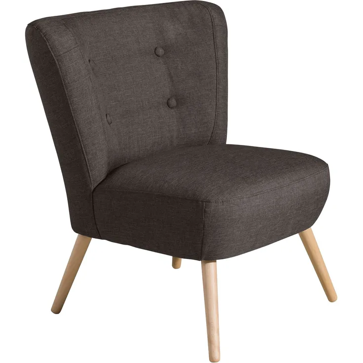 Sessel Kassi Bezug Flachgewebe Buche natur / braun 22346
