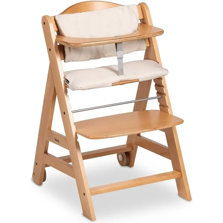 Hauck Beta+ Hochstuhl mit Einlage und Essbrett Natur – Bild 4