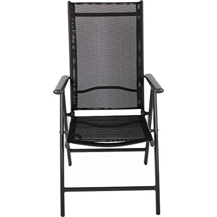 VCM Gartenstuhl Miami 913216 Anthrazit H. 105 x B. 56 x T. 65 cm – Bild 4