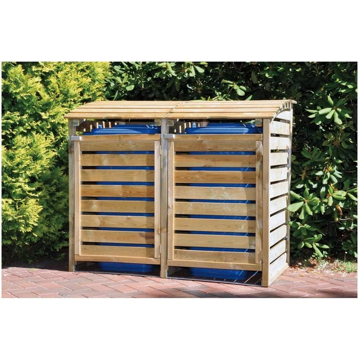 Tetzner & Jentzsch Mülltonnenbox HENRI Mülltonnenabtrennung 2-fach – Bild 1