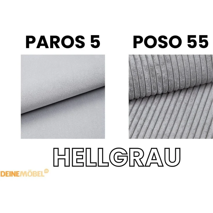 Deine Möbel 24 Boxspringbett DARO Boxbett Polsterbett Komplettbett Bett mit einer Matratze H4 (Taschenfederkernmatratzen 7 Zonen H4 Grau Hellgrau Schwarz Anthrazit Beige Samt Velour, 2-St, in Velour und Cord - Stoff), inkl Topper, Bettkasten 120x200 14... – Bild 4