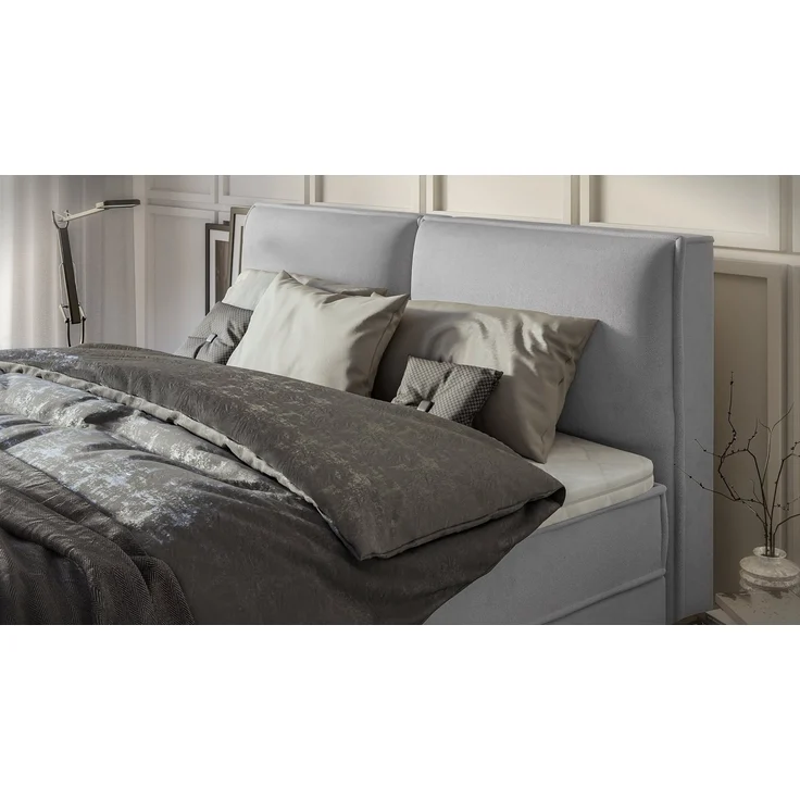 S-Style Möbel Boxspringbett Plaza mit Topper und Bettkästen aus Luxusmicrofaser, mit Topper und Bettkasten / zwei Bettkästen (je nach Bettgröße) – Bild 3