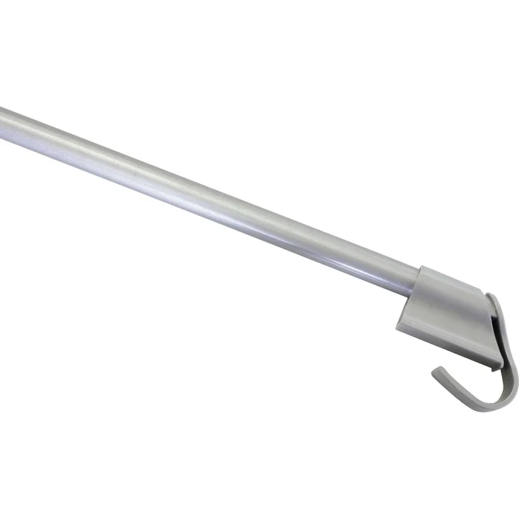 Gardinia Klemm-Vitragenstange silber, 75 - 125 cm – Bild 1