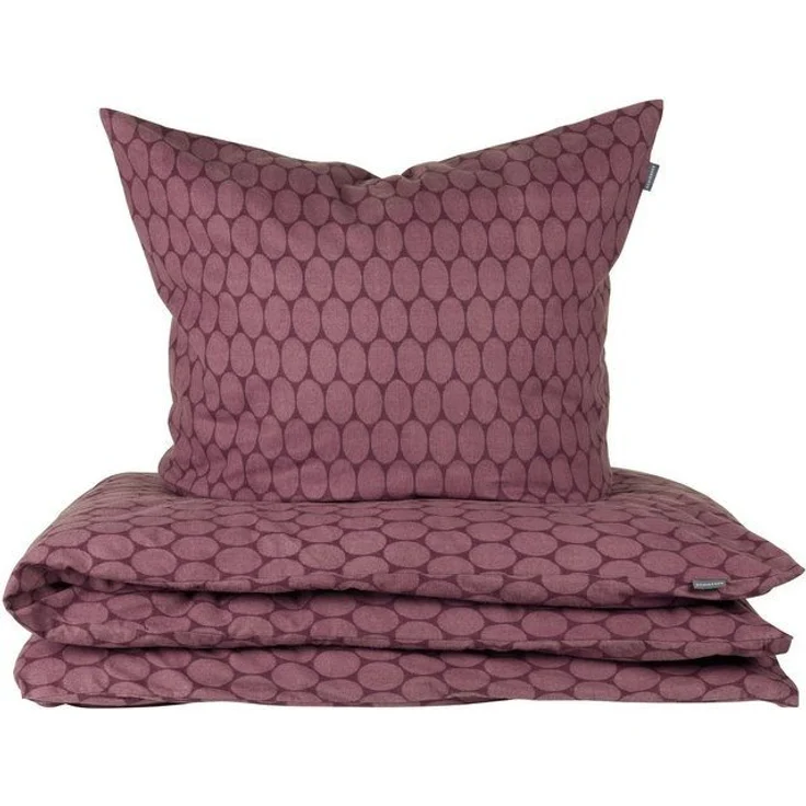 Schiesser Bettwäscheset Drops - Feinbiber - 2-teilig - 135 x 200 cm - Mauve – Bild 4