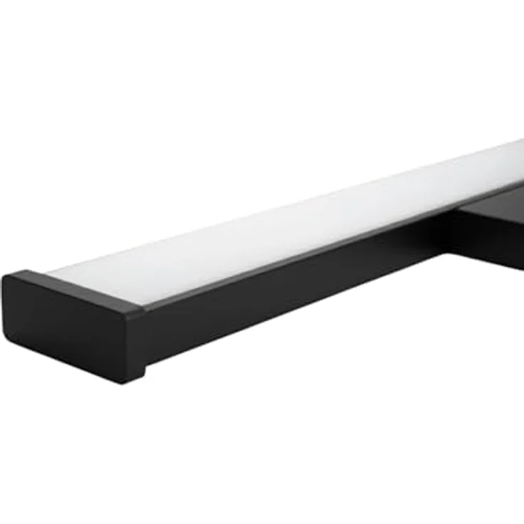 kalb LED Spiegelleuchte Spiegelleuchte chrom oder schwarz 500mm, mit integriertem Netzschalter, Schwarz – Bild 6